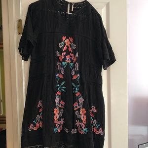 Free People Embroidered Floral Dress